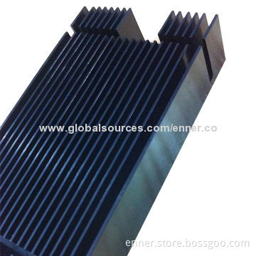 CNC Parts for Heat-sink, Sized 75 x 40 x 15mm, Black Anodizing